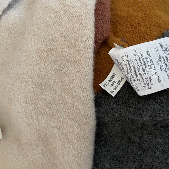 Madewell Kent Long Sleeve Patch Pocket Open Cardigan Sweater Top Oversized XXS - Picture 8 of 9